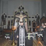 Протоиерей Валерий отслужил воскресную вечерню с чином прощения.